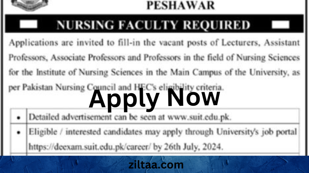 Faculty Jobs at Sarhad University of Science & Information Technology